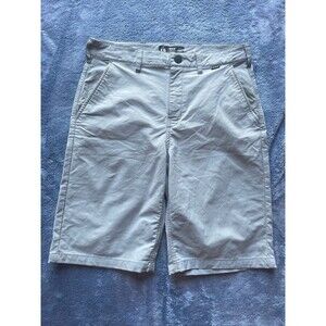 Hurley Men's Venture Hybrid Walk Short Size: 18 Waistband, Zip Pockets. Blue